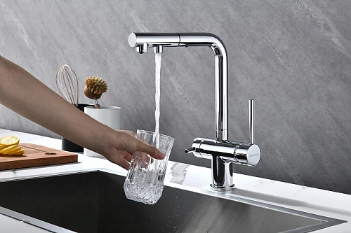 Смеситель для кухни Paulmark SERPENTINE хром Se213222-CR Смеситель для кухни Paulmark SERPENTINE хром Se213222-CR