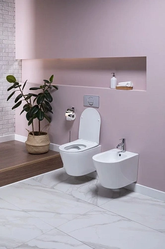 Биде подвесное Aquanet Atago 2.0 B2 LX-1057 Биде подвесное Aquanet Atago 2.0 B2 LX-1057