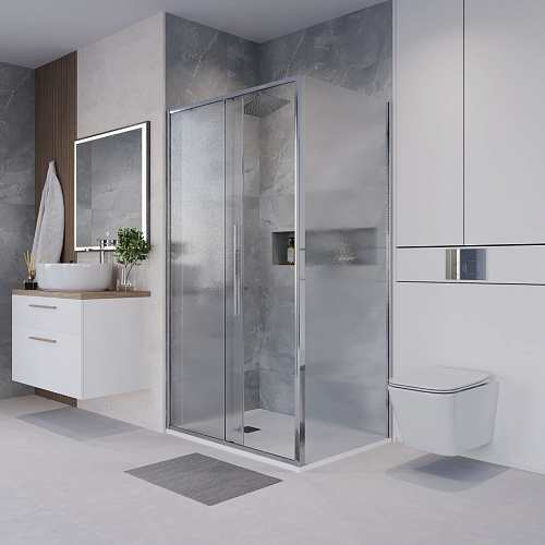 Душевой уголок Niagara Nova NG-65-14CH-CH90-34 (140x90x195) прямоугольная, раздвижная, хром, стекло шиншиллаа Душевой уголок Niagara Nova NG-65-14CH-CH90-34 (140x90x195) прямоугольная, раздвижная, хром, стекло шиншиллаа