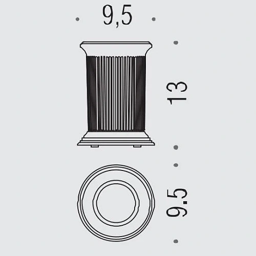 Стакан Colombo Hermitage B3341.HPS-VAN настольный, PVD золото/матовое стекло Стакан Colombo Hermitage B3341.HPS-VAN настольный, PVD золото/матовое стекло