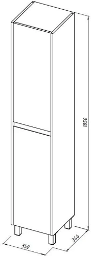 Шкаф-пенал Aquanet Nova Lite 2.0 35 00346351 дуб рустикальный Шкаф-пенал Aquanet Nova Lite 2.0 35 00346351 дуб рустикальный
