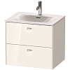 Картинка анонса товара «тумба под раковину duravit brioso br431002222 подвесная 62 см белый глянцевый»