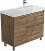 Тумба под раковину Aquanet Nova Lite 2.0 100 00346347 напольная, дуб рустикальный, правая