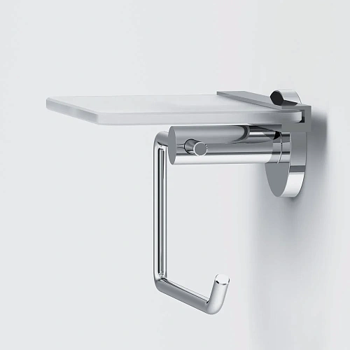 Держатель туалетной бумаги AM.PM X-Joy A85A341500 с полкой, хром Держатель туалетной бумаги AM.PM X-Joy A85A341500 с полкой, хром