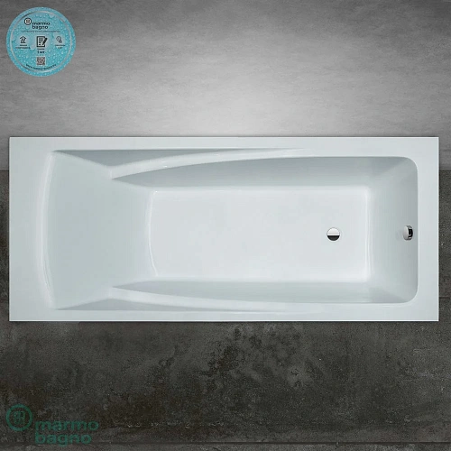 Ванна из искусственного камня Marmo Bagno София 170х75 MB-SF170-75 Ванна из искусственного камня Marmo Bagno София 170х75 MB-SF170-75