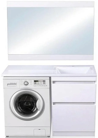 Тумба под раковину Style Line Даллас 130, Люкс белая, PLUS СС-00000557 Тумба под раковину Style Line Даллас 130, Люкс белая, PLUS СС-00000557