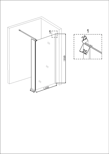 Душевая перегородка Niagara Nova NG-664-11 (110x195) Душевая перегородка Niagara Nova NG-664-11 (110x195)