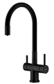 Смеситель для кухни Splenka S70.64.06 с гибким изливом с подключением к фильтру, черный Смеситель для кухни Splenka S70.64.06 с гибким изливом с подключением к фильтру, черный