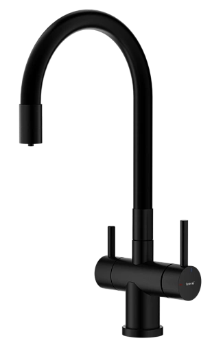 Смеситель для кухни Splenka S70.64.06 с гибким изливом с подключением к фильтру, черный Смеситель для кухни Splenka S70.64.06 с гибким изливом с подключением к фильтру, черный