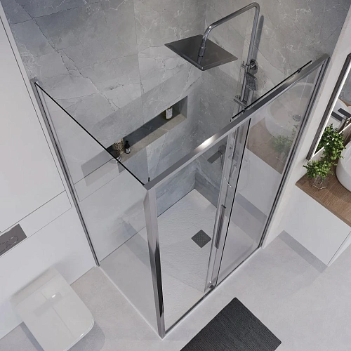 Душевой уголок Niagara Nova NG-64-12A-A80-34 (120x80x195) прямоугольная, раздвижная, хром, стекло прозрачноета Душевой уголок Niagara Nova NG-64-12A-A80-34 (120x80x195) прямоугольная, раздвижная, хром, стекло прозрачноета