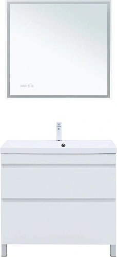 Тумба под раковину Aquanet Нота New 90 00344147 белый глянец Тумба под раковину Aquanet Нота New 90 00344147 белый глянец