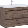 Тумба под раковину Aquanet Нота New 90 дуб веллингтон табак 00334193 подвесная Тумба под раковину Aquanet Нота New 90 дуб веллингтон табак 00334193 подвесная