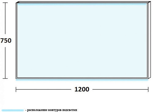 Зеркало De Aqua Алюминиум 12075 с подсветкой верх/низ чёрный 261733 Зеркало De Aqua Алюминиум 12075 с подсветкой верх/низ чёрный 261733