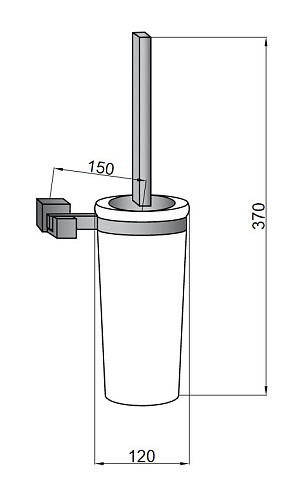 Ершик для унитаза Boheme Venturo стекло 10308 Ершик для унитаза Boheme Venturo стекло 10308
