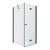 Картинка анонса товара «душевой уголок new trendy new soleo black r 80x90x195 d-0238a/d-0115b (черный)»