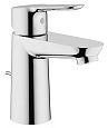 Детальная картинка товара «смеситель для раковины grohe bauedge (23328000) с донным клапаном, хром»