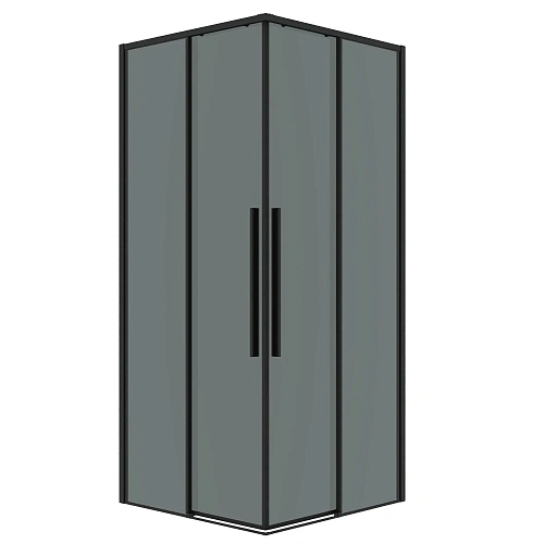Душевой уголок GROSSMAN Galaxy 300.K33.01.8080.21.10 (80x80x195) квадрат,раздвижн,черн. мат,стекло тонированн Душевой уголок GROSSMAN Galaxy 300.K33.01.8080.21.10 (80x80x195) квадрат,раздвижн,черн. мат,стекло тонированн