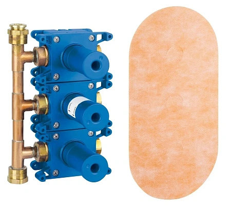 Скрытая часть вентиля GROHE Grohtherm F (3 выхода) (35031000) Скрытая часть вентиля GROHE Grohtherm F (3 выхода) (35031000)