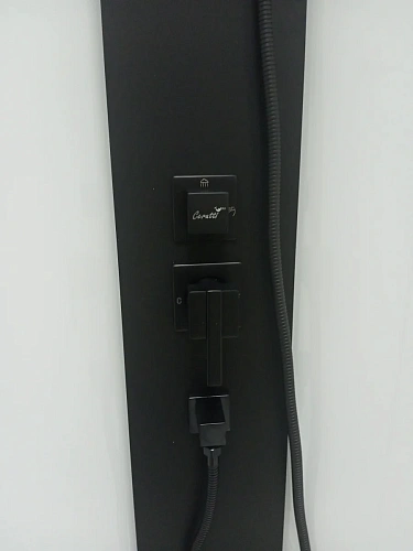 Душевая кабина Ceruttispa CHIKA901B без крыши 90x90x215-225 профиль черный, стекло прозрачное Душевая кабина Ceruttispa CHIKA901B без крыши 90x90x215-225 профиль черный, стекло прозрачное