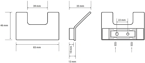 Крючок Bemeta SOLO 139106032 Крючок Bemeta SOLO 139106032