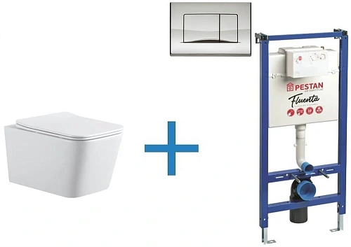 Комплект унитаза с инсталляцией Aquanet Rimless Tavr 2.0 W LX-1907 (инсталляция Pestan Fluenta SET40 Tavr 2.0 W + SET40006356AC Комплект унитаза с инсталляцией Aquanet Rimless Tavr 2.0 W LX-1907 (инсталляция Pestan Fluenta SET40 Tavr 2.0 W + SET40006356AC