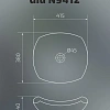 Раковина Gid N9412 51191 накладная белая 41.5x38x14 Раковина Gid N9412 51191 накладная белая 41.5x38x14