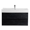 Тумба под раковину CEZARES MOLVENO 46-100-2C-SO-NR Nero 1000x460 подвесная