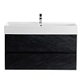 Тумба под раковину CEZARES MOLVENO 46-100-2C-SO-NR Nero 1000x460 подвесная Тумба под раковину CEZARES MOLVENO 46-100-2C-SO-NR Nero 1000x460 подвесная