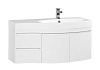 Картинка анонса товара «тумба с раковиной aquanet опера 115 r белый (2 дверцы 2 ящика) 00169654+00169399»