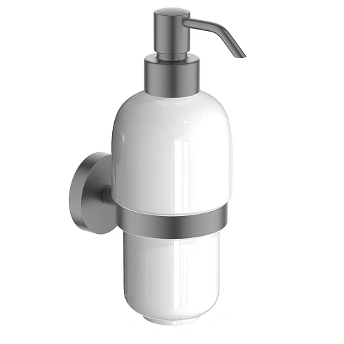 Дозатор жидкого мыла Aquatek Бетта AQ4605BGM черный хром шлифованный Дозатор жидкого мыла Aquatek Бетта AQ4605BGM черный хром шлифованный