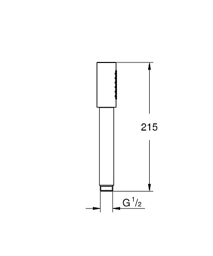 Душевая лейка GROHE Sena Stick, 1 режим, хром (28341000) Душевая лейка GROHE Sena Stick, 1 режим, хром (28341000)
