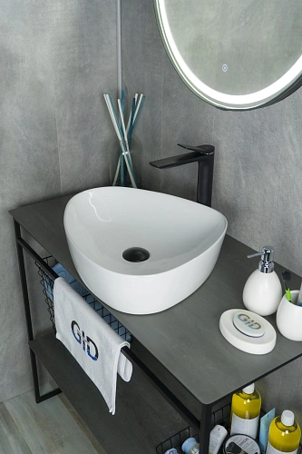 Раковина Gid N9386 51139 накладная белая 50x40x12 Раковина Gid N9386 51139 накладная белая 50x40x12