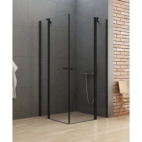 Душевой уголок NEW TRENDY NEW SOLEO BLACK 2D 90x90x195 K-0553 (черный) Душевой уголок NEW TRENDY NEW SOLEO BLACK 2D 90x90x195 K-0553 (черный)