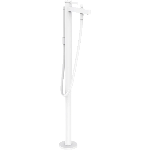 Смеситель для ванны Hansgrohe Finoris напольный 76445700, матовый белый Смеситель для ванны Hansgrohe Finoris напольный 76445700, матовый белый