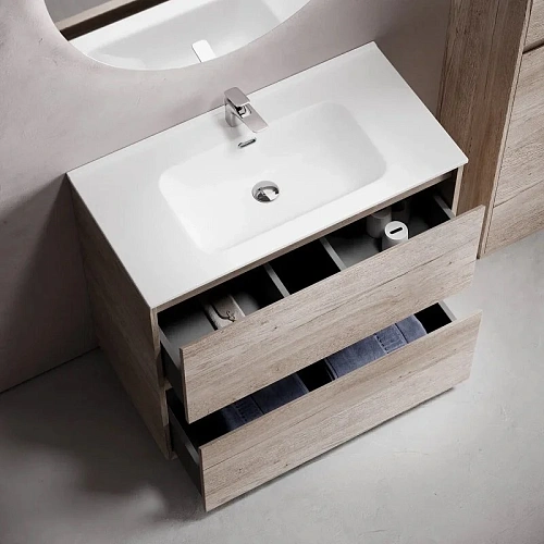 Тумба под раковину Sancos Libra Floor LB90FEG напольная, 890х450х840 дуб галифакс натуральный Тумба под раковину Sancos Libra Floor LB90FEG напольная, 890х450х840 дуб галифакс натуральный