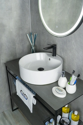 Раковина Gid N9008b 51104 накладная белая 46x46x16 Раковина Gid N9008b 51104 накладная белая 46x46x16