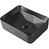 Раковина Orange B02-460mb накладная, матовый черный Раковина Orange B02-460mb накладная, матовый черный