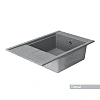 Кухонная мойка Aquaton Делия 78 1A715132DE230 из литого мрамора, прямоугольная, с крылом серая Кухонная мойка Aquaton Делия 78 1A715132DE230 из литого мрамора, прямоугольная, с крылом серая