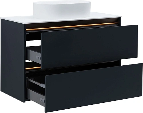 Тумба под раковину Allen Brau Activity 100 1.34014.AM антрацит матовый/олива брашированная Тумба под раковину Allen Brau Activity 100 1.34014.AM антрацит матовый/олива брашированная