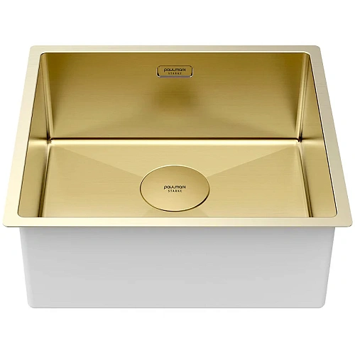 Кухонная мойка Paulmark NEXT 48 UNI, PM214844-LG, светлое золото, 480х440мм 1,2мм Кухонная мойка Paulmark NEXT 48 UNI, PM214844-LG, светлое золото, 480х440мм 1,2мм