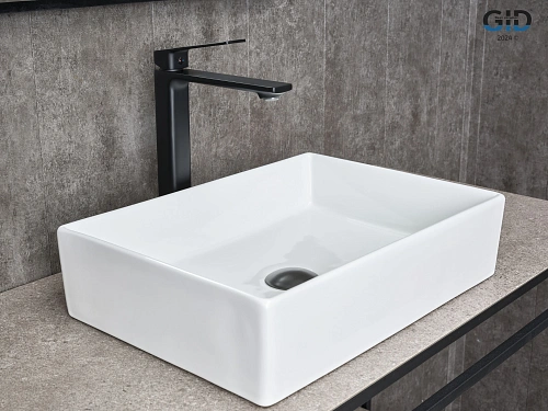 Смеситель для раковины Gid Niagara L057-BM-D L057BMD черный матовый Смеситель для раковины Gid Niagara L057-BM-D L057BMD черный матовый