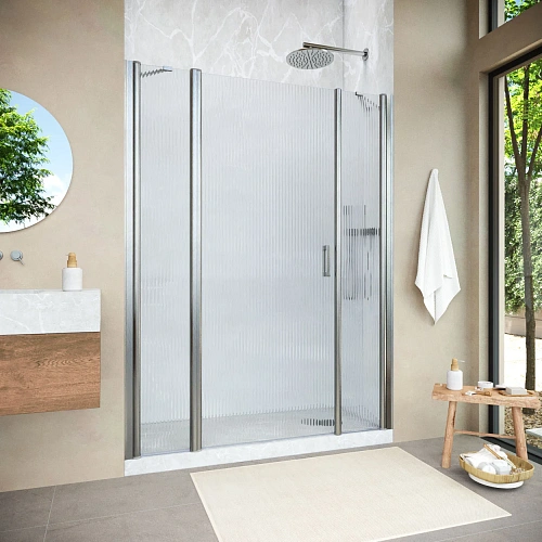 Душевая дверь Vegas-glass EP-2F NOVO h2000 200 04 Moru L 2000 мм, профиль никель, стекло Moru Душевая дверь Vegas-glass EP-2F NOVO h2000 200 04 Moru L 2000 мм, профиль никель, стекло Moru