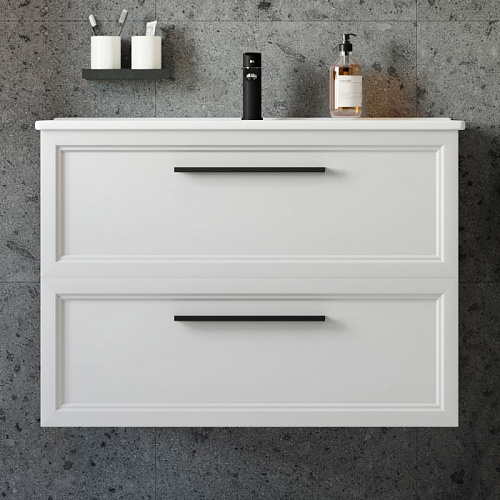 Тумба с раковиной STWORKI Эстерсунд 90 белая матовая 440894 Тумба с раковиной STWORKI Эстерсунд 90 белая матовая 440894