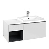 Картинка анонса товара «тумба под раковину villeroy &amp; boch subway 3.0 с подсветкой brilliant white / brilliant white c571l0v c571l0ve»