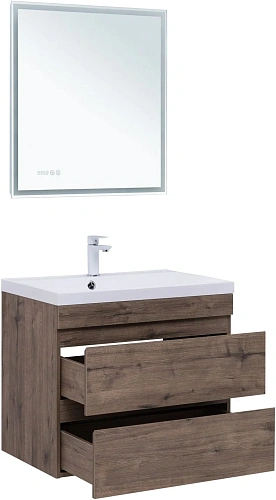 Тумба под раковину Aquanet Нота New 75 дуб веллингтон табак 00334192 подвесная Тумба под раковину Aquanet Нота New 75 дуб веллингтон табак 00334192 подвесная