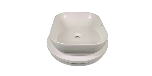 Раковина Sintesi SIN-LVB-APP-403 накладная для ванной комнаты ,белая без отверстия под смеситель Раковина Sintesi SIN-LVB-APP-403 накладная для ванной комнаты ,белая без отверстия под смеситель