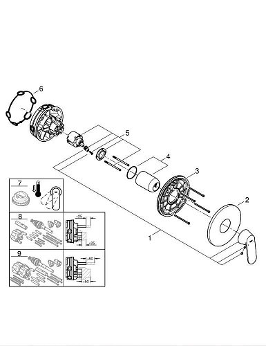 Смеситель для душа GROHE Eurosmart Cosmopolitan, хром (24044000) Смеситель для душа GROHE Eurosmart Cosmopolitan, хром (24044000)