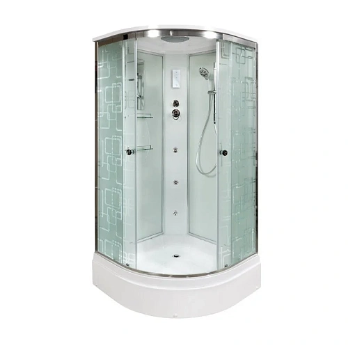 Душевая кабина Dto EM2790 (EM2790GM+EL) 90x90 см с гидромассажем и электрикой Душевая кабина Dto EM2790 (EM2790GM+EL) 90x90 см с гидромассажем и электрикой