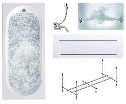 Акриловая ванна Timo ROHA ROHA1770-KT17-SPV1505-T-CM-FP17S 170x70 гидромассажная 6 джет Акриловая ванна Timo ROHA ROHA1770-KT17-SPV1505-T-CM-FP17S 170x70 гидромассажная 6 джет