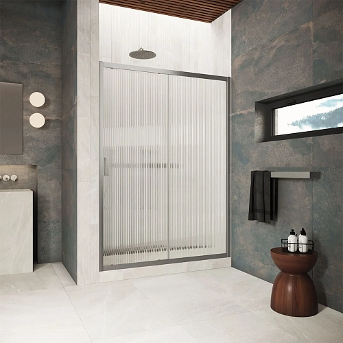 Душевая дверь Vegas-glass ZP Protec 105 11 Moru 1050 мм, профиль оружейная сталь, стекло Moru Душевая дверь Vegas-glass ZP Protec 105 11 Moru 1050 мм, профиль оружейная сталь, стекло Moru